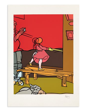 VALERIO ADAMI (1935) - Senza Titolo