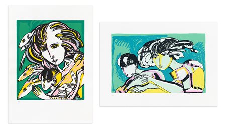 REMO BRINDISI (1918-1996) - Lotto unico composto da 2 opere grafiche