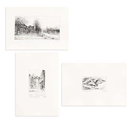 MATTEO MASSAGRANDE (1959) - Lotto unico composto da 3 opere grafiche
