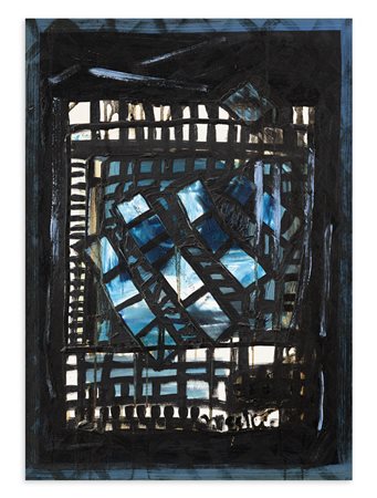 FLORIO VECELLIO REANE (1938-1991) - Quattro strisce celesti, 1988