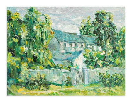 GUIDO BASSO (1923-1995) - Case sull'Appennino, 1987