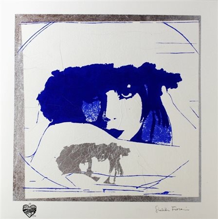 FIORONI GIOSETTA Roma 1932 "Doppio liberty blu - silver"