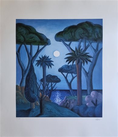 SALVO (SALVATORE MANGIONE) Leonforte (EN) 1947 - Torino 2015 "Notturno"