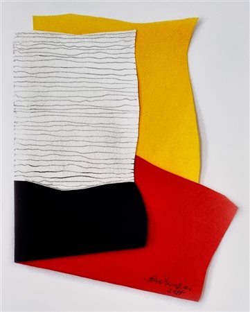 BERLINGERI CESARE Cittanova (RC) 1948 "Orizzonti su giallo, rosso e nero"