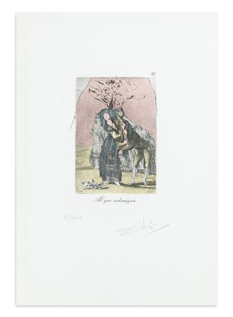 SALVADOR DALÌ (1904-1989) - Al que sodomizan, 1977