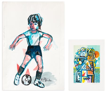 IBRAHIM KODRA (1918-2006) - Lotto unico di 2 opere