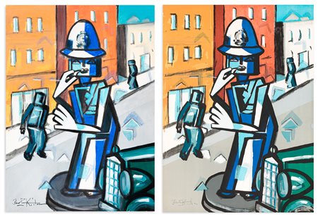 IBRAHIM KODRA (1918-2006) - Lotto unico di 2 opere