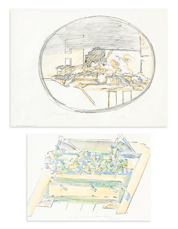 ATTILIO FORGIOLI (1933) - Lotto unico di 2 litografie