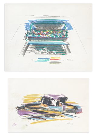 ATTILIO FORGIOLI (1933) - Lotto unico di 2 litografie