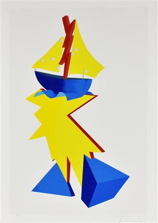 Innocente SENZA TITOLO serigrafia su carta, cm 100x70; es. 174/200 firma