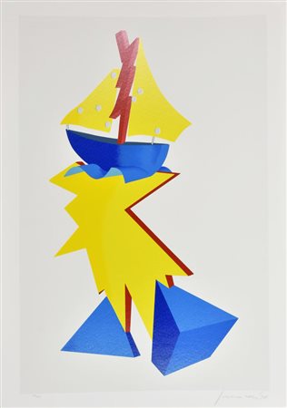 Innocente SENZA TITOLO serigrafia su carta, cm 100x70; es. 177/200 firma