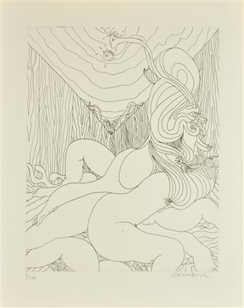 Arturo Carmassi LA MACCHINA CELIBATARIA ED IL SUO INVENTORE acquaforte su...