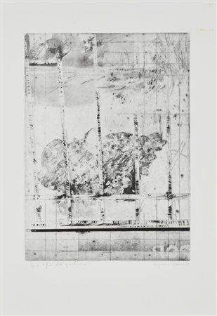 Franco Signorini SENZA TITOLO serigrafia su carta, cm 50x70; es. P.A. firma