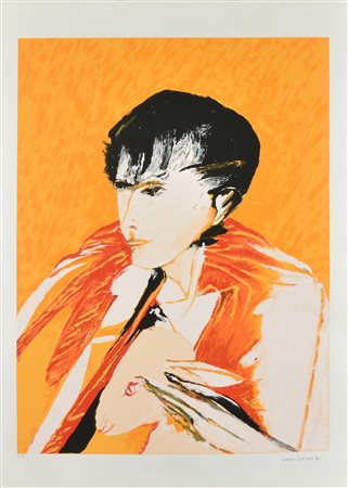 Remo Brindisi PASTORALE serigrafia su carta, cm 70x50; es. P.A. firma