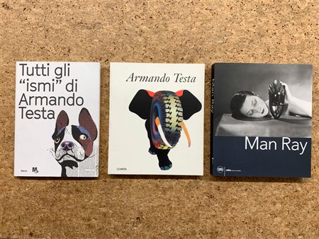 MAN RAY E ARMANDO TESTA - Lotto unico di 3 cataloghi