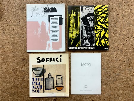 ARTE DEL DOPOGUERRA (VEDOVA, MATTA, SOFFICI E AUTORI VARI) - Lotto unico di 4 cataloghi