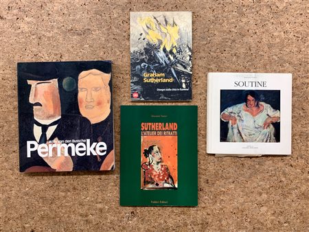 GRAHAM SUTHERLAND, CHAIM SOUTINE E CONSTANT PERMEKE - Lotto unico di 4 cataloghi