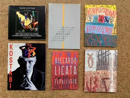 MARK KOSTABI E RICCARDO LICATA - Lotto unico di 6 cataloghi