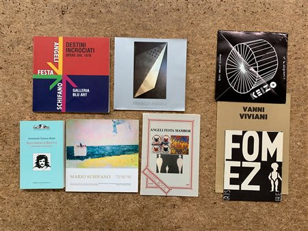 POP ART ITALIANA - Lotto unico di 6 cataloghi e 2 pieghevoli