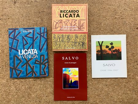 SALVO E RICCARDO LICATA - Lotto unico di 4 cataloghi