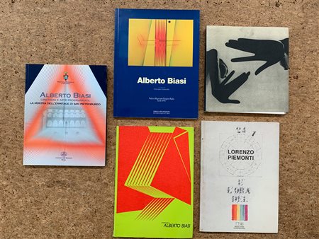 ALBERTO BIASI E LORENZO PIEMONTI - Lotto unico di 5 cataloghi