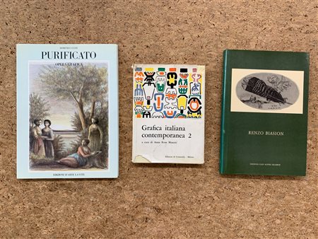 MONOGRAFIE DI ARTE GRAFICA (BIASION, PURIFICATO, AUTORI VARI) - Lotto unico di 3 cataloghi
