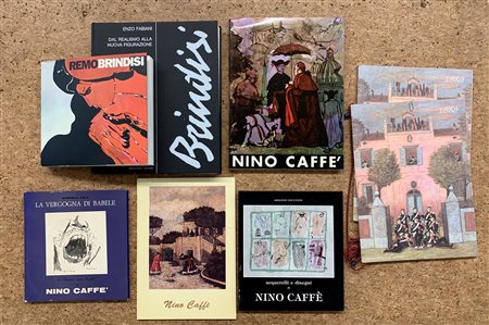 REMO BRINDISI E NINO CAFFÈ - Lotto unico di 6 cataloghi e 2 calendari