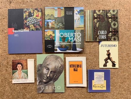 PITTURA FIGURATIVA ITALIANA - Lotto unico di 8 cataloghi