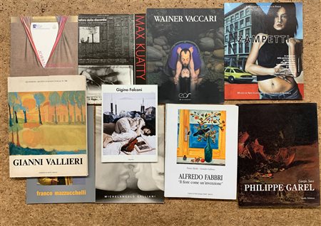 MONOGRAFIE DI ARTISTI DEL DOPOGUERRA E CONTEMPORANEI - Lotto unico di 10 cataloghi