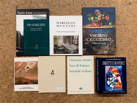 PITTURA ITALIANA FIGURATIVA MODERNA E CONTEMPORANEA - Lotto unico di 8 cataloghi