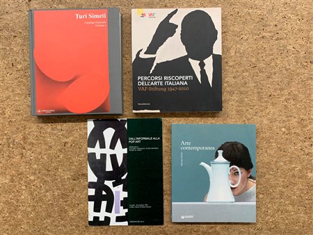 TURI SIMETI E ARTE ITALIANA DEL DOPOGUERRA - Lotto unico di 4 cataloghi