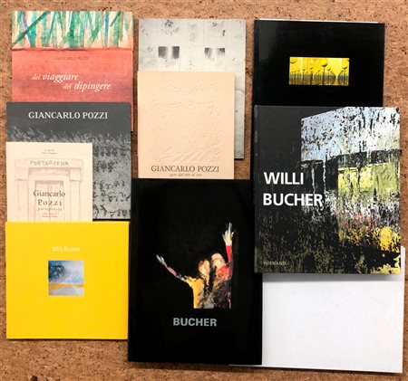 GIANCARLO POZZI E WILLI BUCHER - Lotto unico di 10 cataloghi