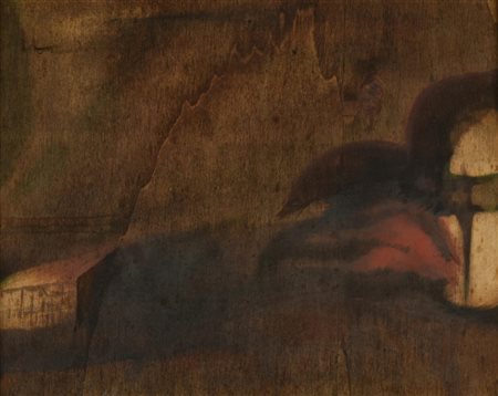 Piero di Malta PER UN NUOVO INIZIO tecnica mista su tavola, cm 27,5x33,5 sul...