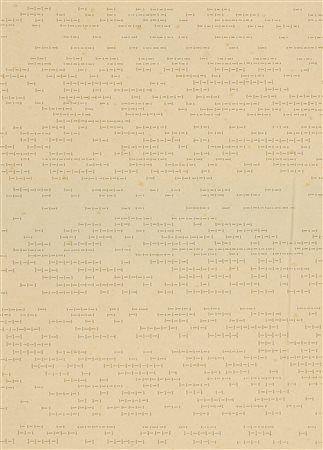 Dadamaino (Milano, 1930 - 2004) Lettera 1 1980 China su cartoncino cm....