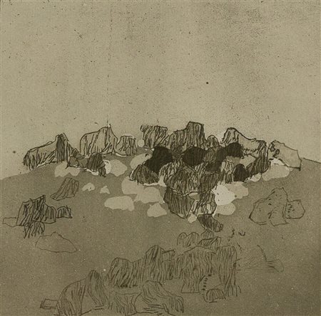 ZORAN ANTONIO MUSIC Paesaggio roccioso, 1980