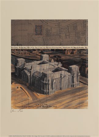 CHRISTO Wrapped Reickstag, Project for Berlin, 2003