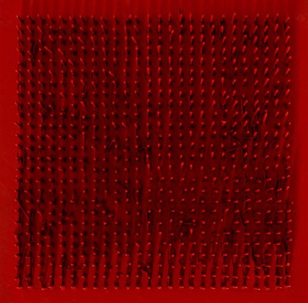 BERNARD AUBERTIN Tableau clous, 1971