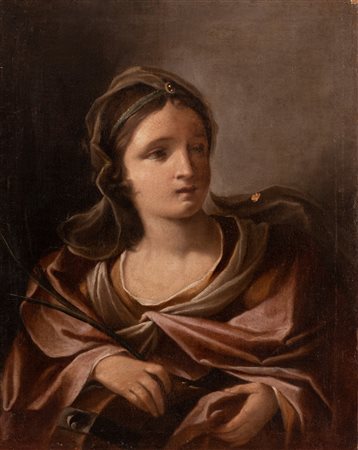 Pittore emiliano del XVIII secolo ( - ) 
Santa Caterina d'Alessandria  
olio su tela cm 64x51