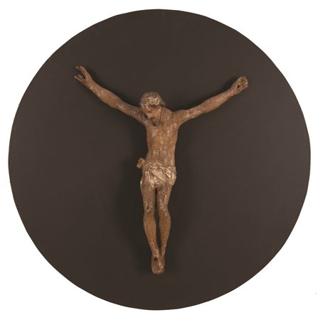 Manifattura dell'Italia centrale della fine del XVII e inizio del XVIII secolo ( - ) 
Cristo in legno policromo 
Legno dipinto cm 70x55