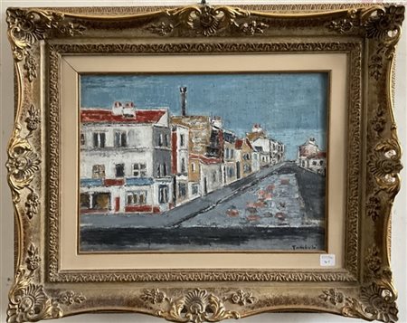 Orfeo Tamburi "Parigi" 
olio su tela
cm 30x40
firmato in basso a destra. In corn