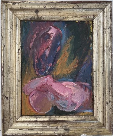 Franco Francese "Fiesta" 1964
olio su tela
cm 40x30
firmato in alto a destra; fi