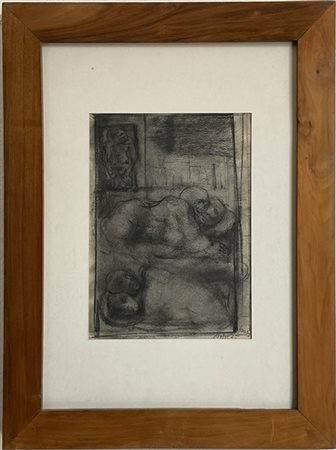 Franco Francese "Senza titolo" 1945
pastello su carta
cm 31x23
firmato e datato