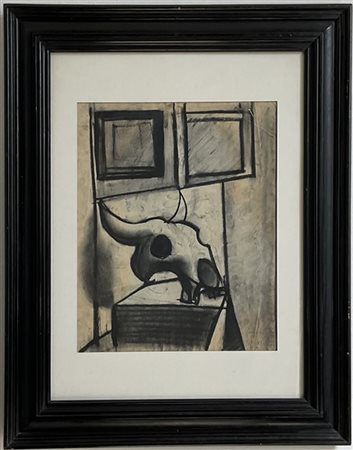 Franco Francese "Bucranio" 1947
tecnica mista su carta
cm 45x36
firmato e datato