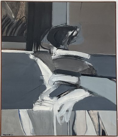 Tino Vaglieri "Interno / Esterno" 1962
olio su tela
cm 106x91
firmato e datato i