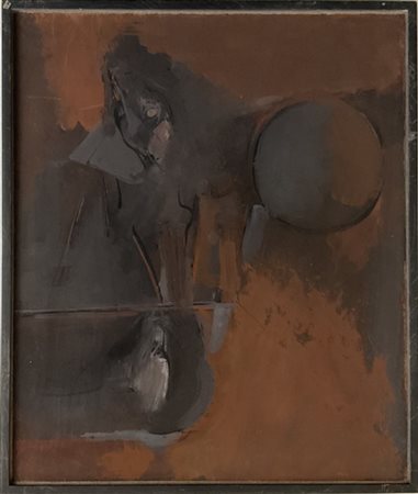 Franco Francese "Malinconia del Durer" 1966
olio su carta intelata
cm 65x55
firm