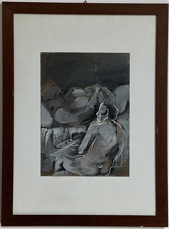 Franco Francese "Senza titolo" 1956
tecnica mista su carta
cm 43x30,5
firmata e