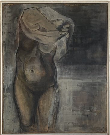 Franco Francese "Senza titolo" 1957
tempera su carta intelata
cm 107x85
firmata