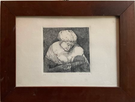 Karl Plattner "Senza titolo" 1973
acquaforte e acquatinta - prova di stampa
(las