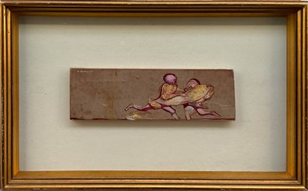 Karl Plattner "Senza titolo" 1974
tecnica mista su tavola
cm 9x28
firmato e data