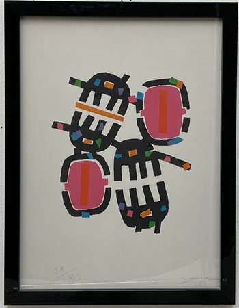 Giuseppe Capogrossi "Opale n. 5" 
litografia a colori
cm 75x55
firmata e numerat